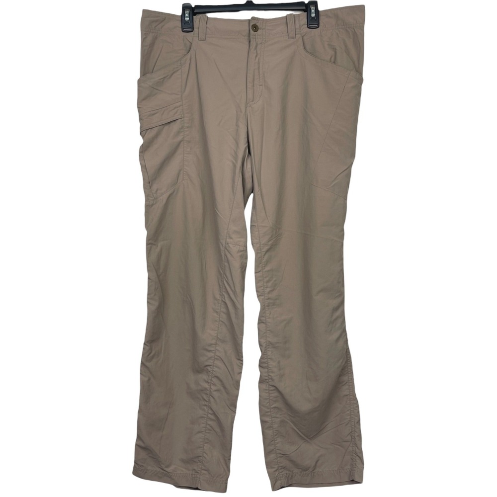Mountain Hardwear Mesa Pants V2 Nylon Hiking Mens 38x32 Lightweight Tan OM5256